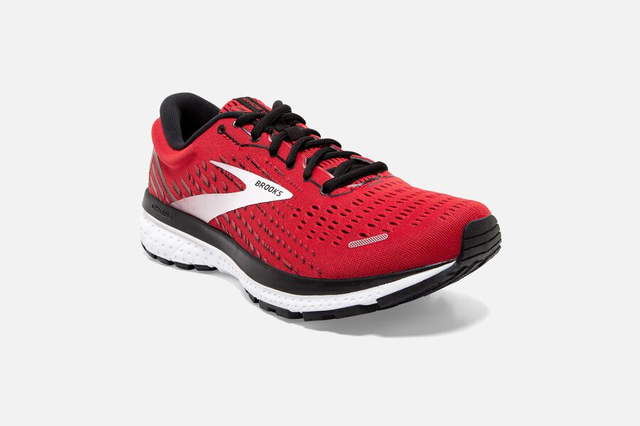 Ghost 13 Road Brooks Running Shoes NZ Mens - Red/White - UFTXYB-416